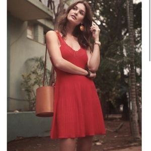 NWT Sezane Red Jasmine Dress - M